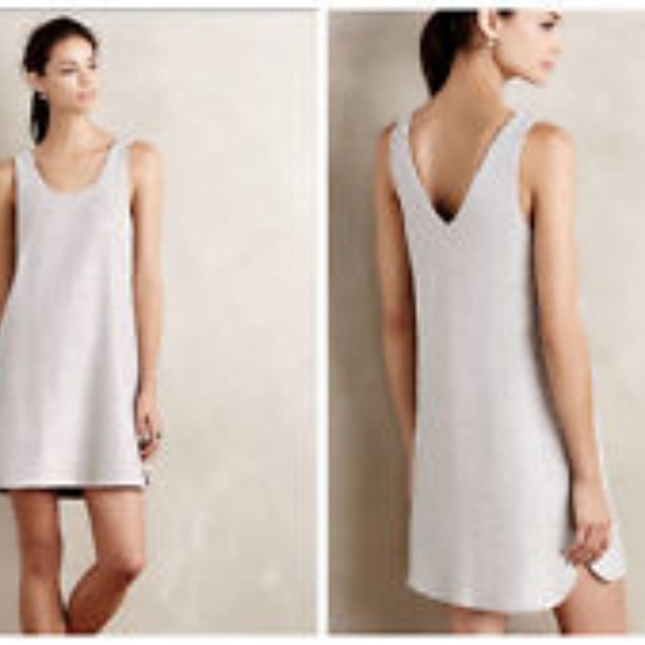 Anthropologie Dresses & Skirts - Anthropologie Tank Dress Silver Small Stretch